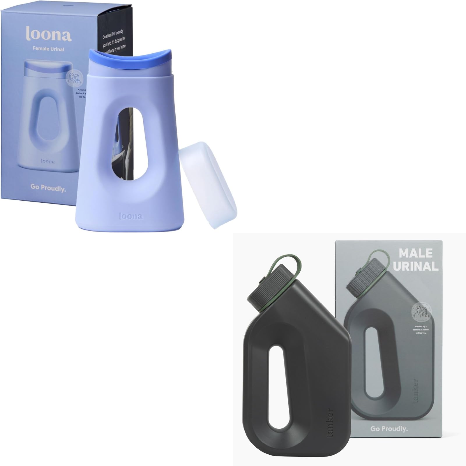 Loona & Tanker - Tanker - Portable Urinal for Men and Women - Spill Proof - HSA/FSA Eligible