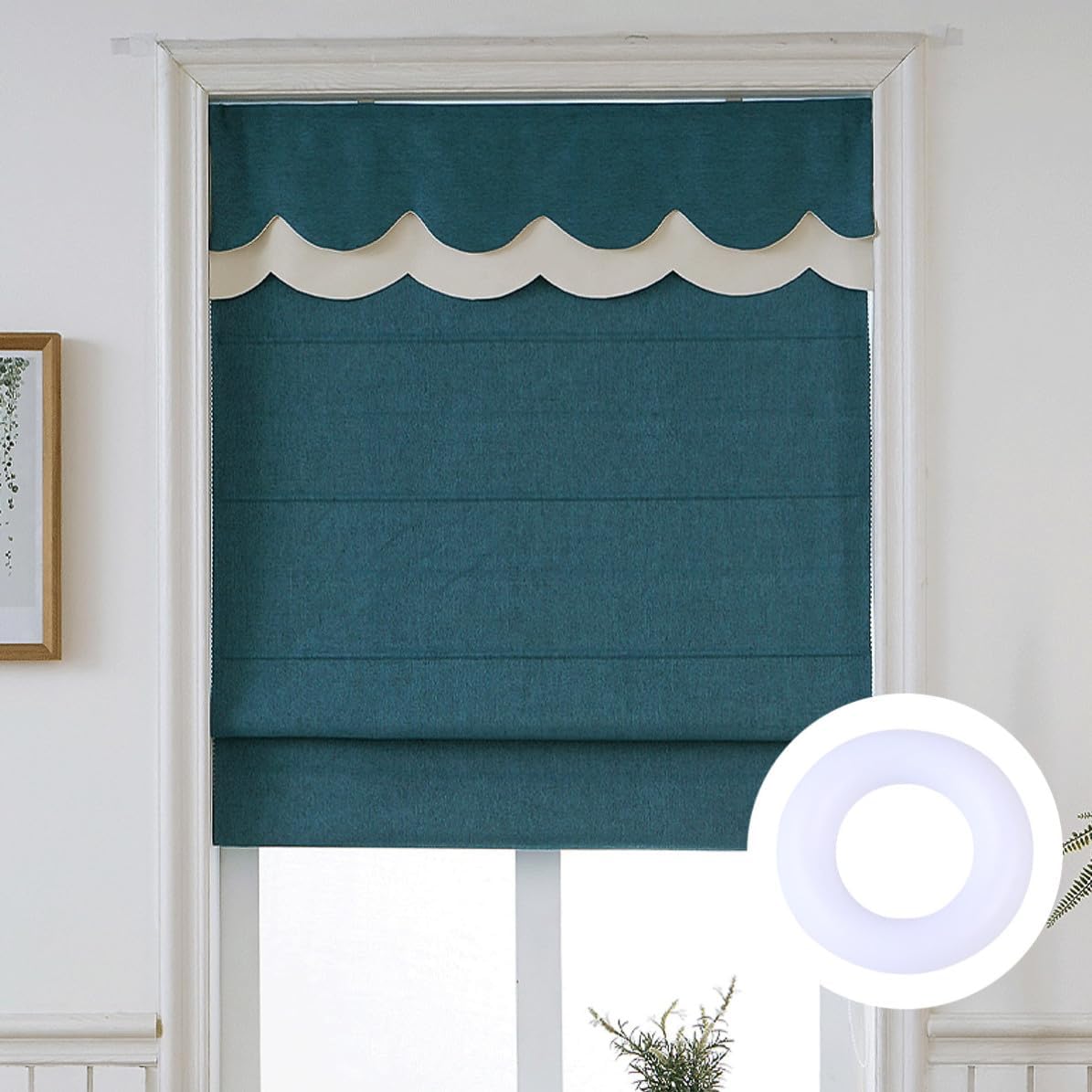 SECFOU 800pcs White Plastic Curtain Rings for Drapes Eyelet Roman Rings for Folding Curtains Protects and Hangs Home Decor Window Treatment Accessories