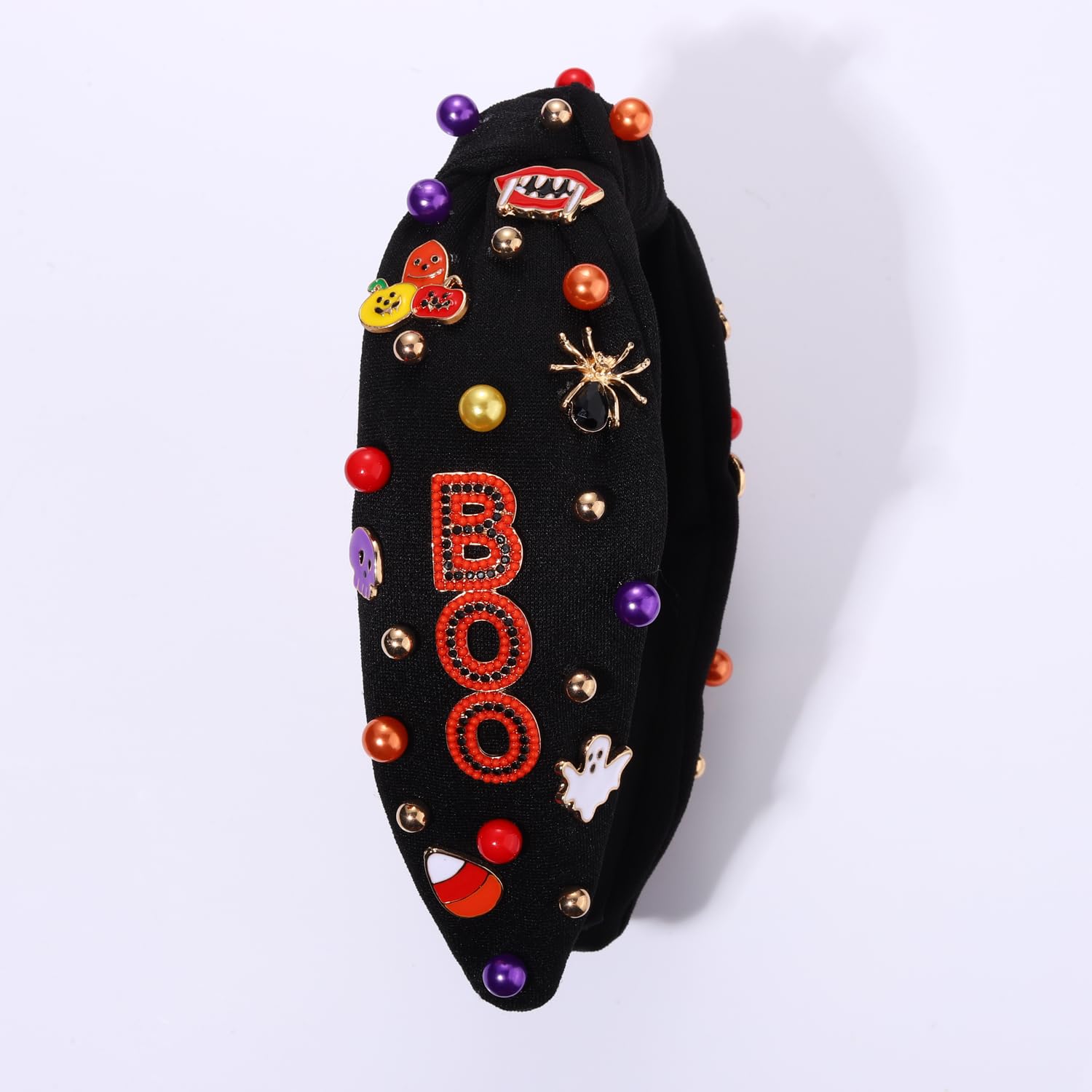 Amazon.com : Halloween Headband for Women Crystal Pearl  display picture 2
