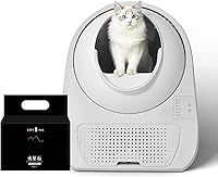Vista 1 de CATLINK Caja de arena autolimpiante para gatos (1 bolsa de arena para gatos incluida), caja de arena automática para gatos, eliminación de doble