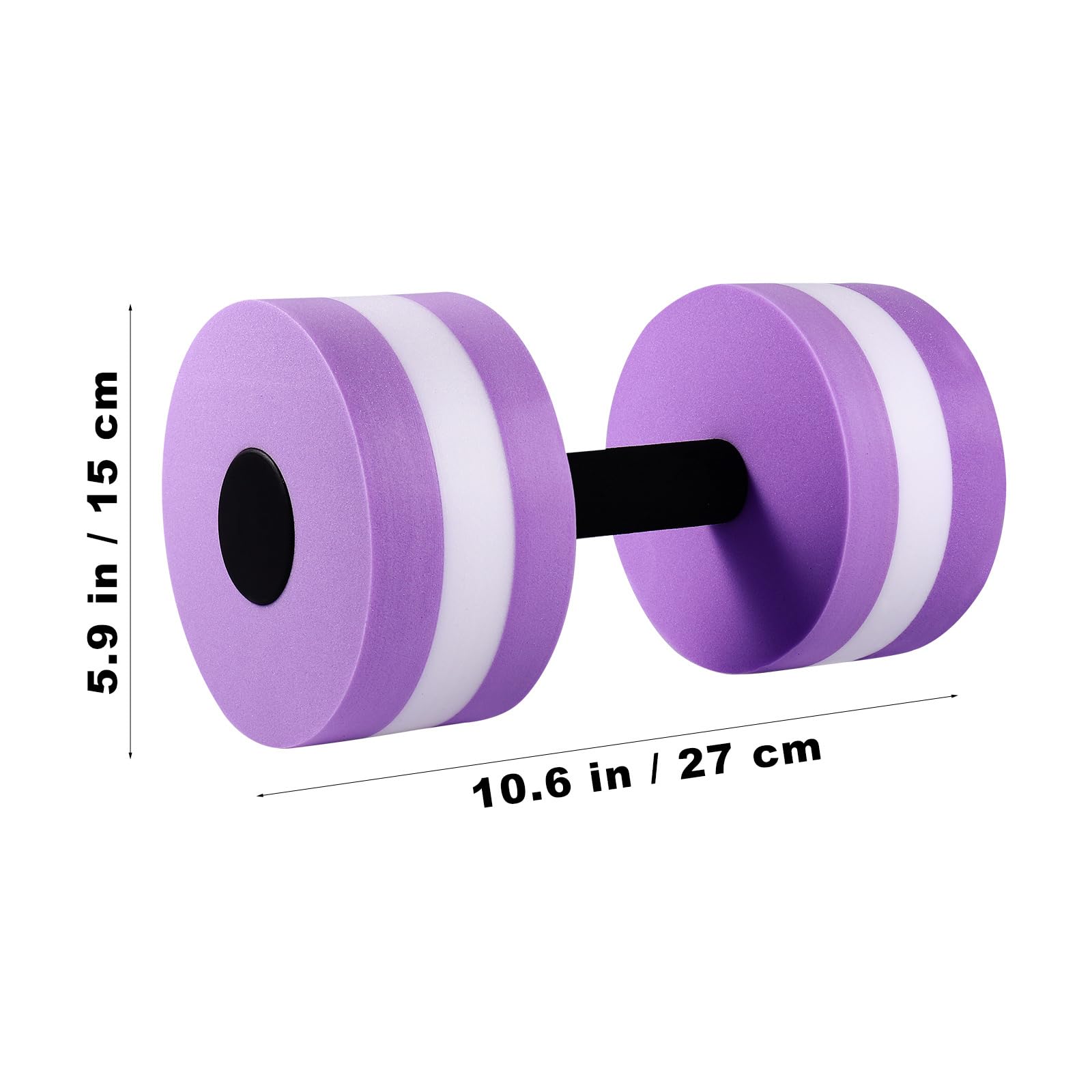 SEWACC Lot de 2 haltères en mousse EVA pour exercices aquatiques et aérobic