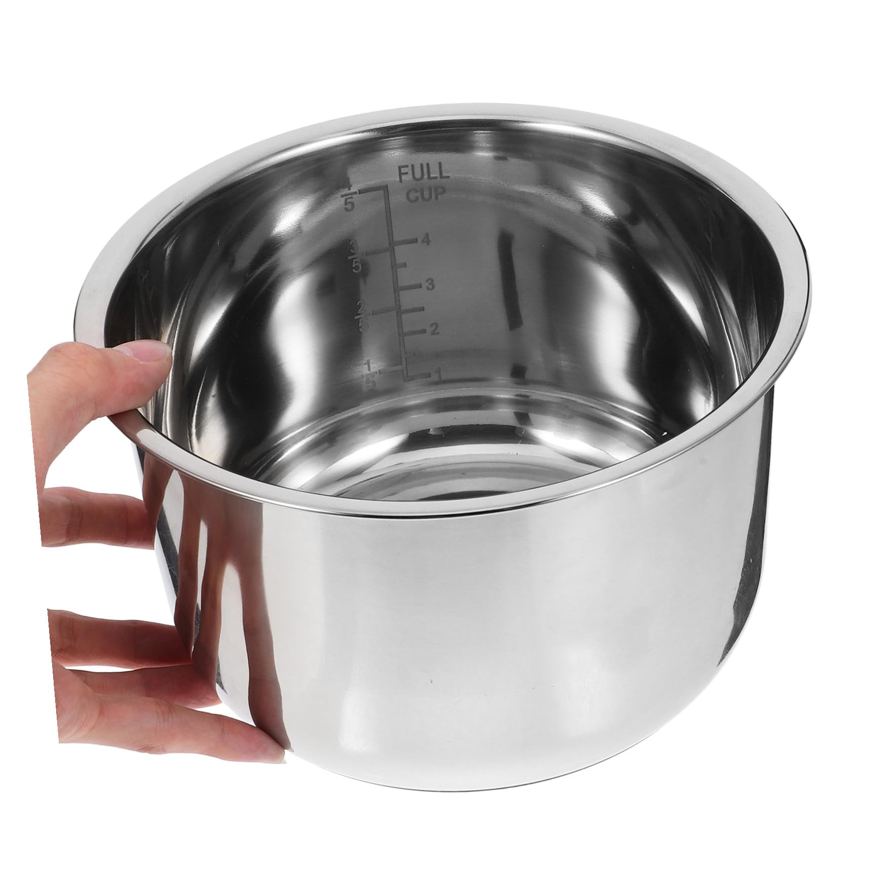 Alipis Pot Intérieur Cuiseur À Riz INOX 304 3L Remplacement Universel sans Revêtement Bol Antiadhésif Compatible Cuiseur À Riz Accessoires Cuisine Quotidienne