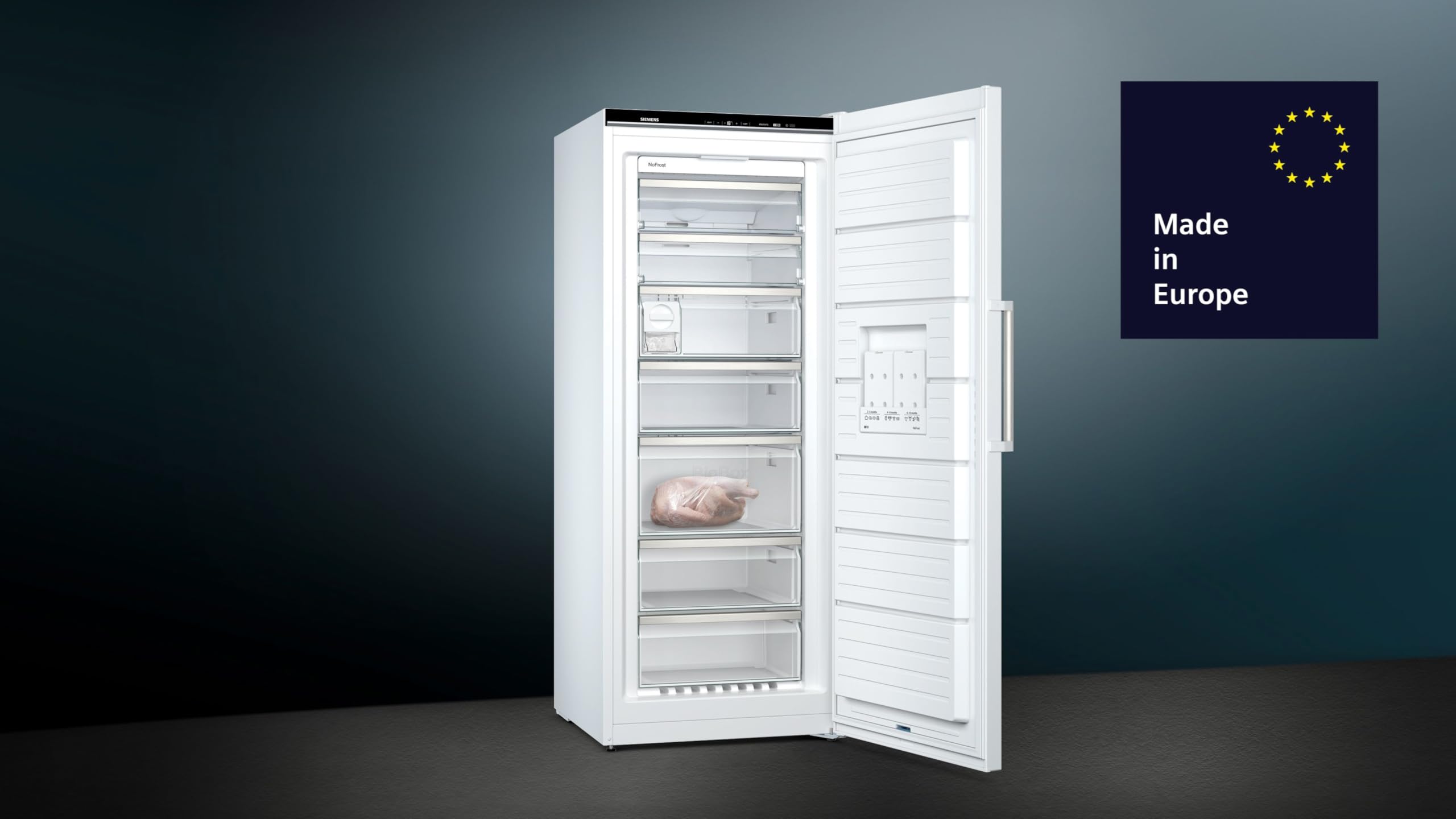 Siemens iQ500 GS54NAWCV Gefrierschrank 327 L noFrost 176 x 70 cm Weiß