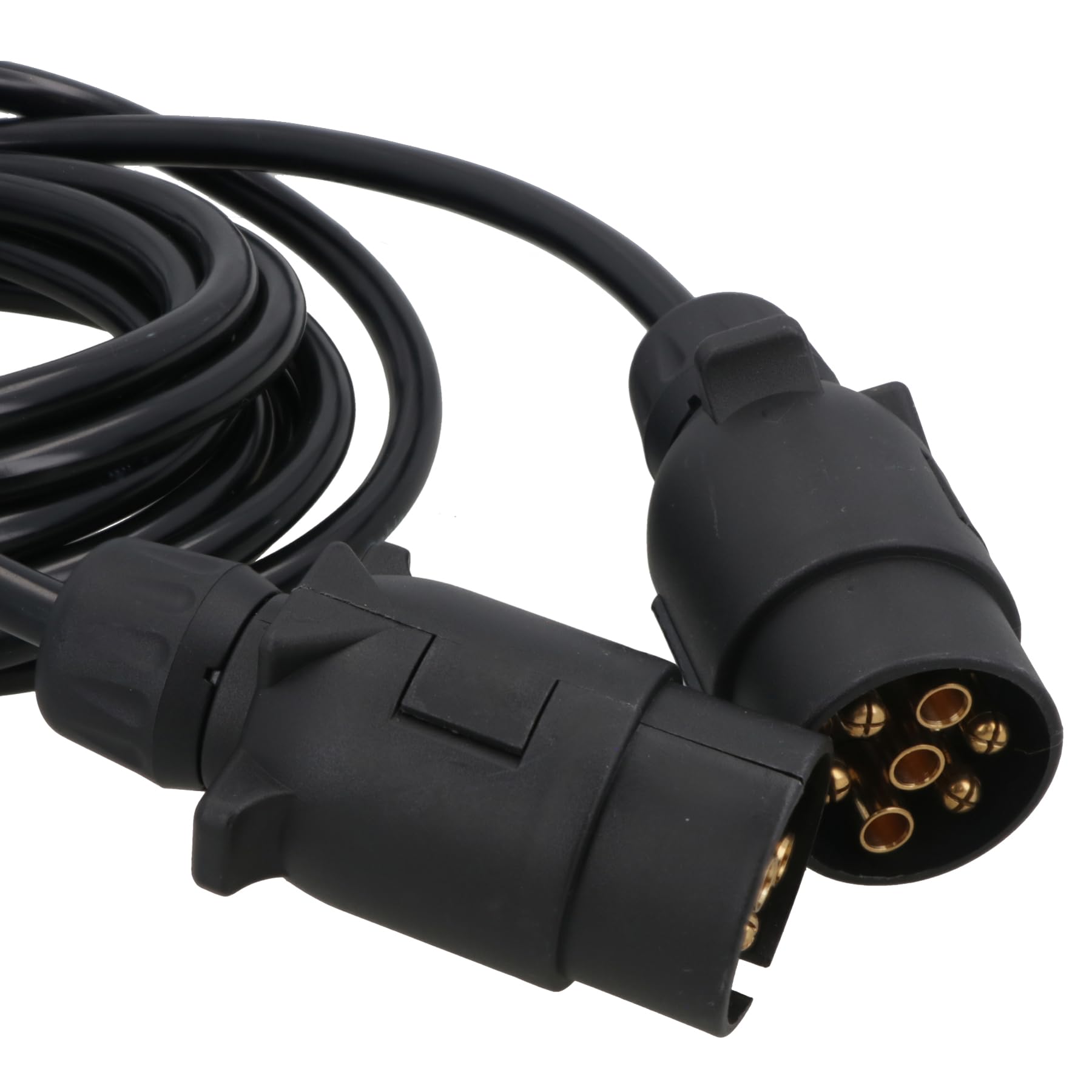 AB Tools Lampa przyczepa elektryka 3,5 m przedłużacz kabel męski do męskiego 7-pinowe wtyczki