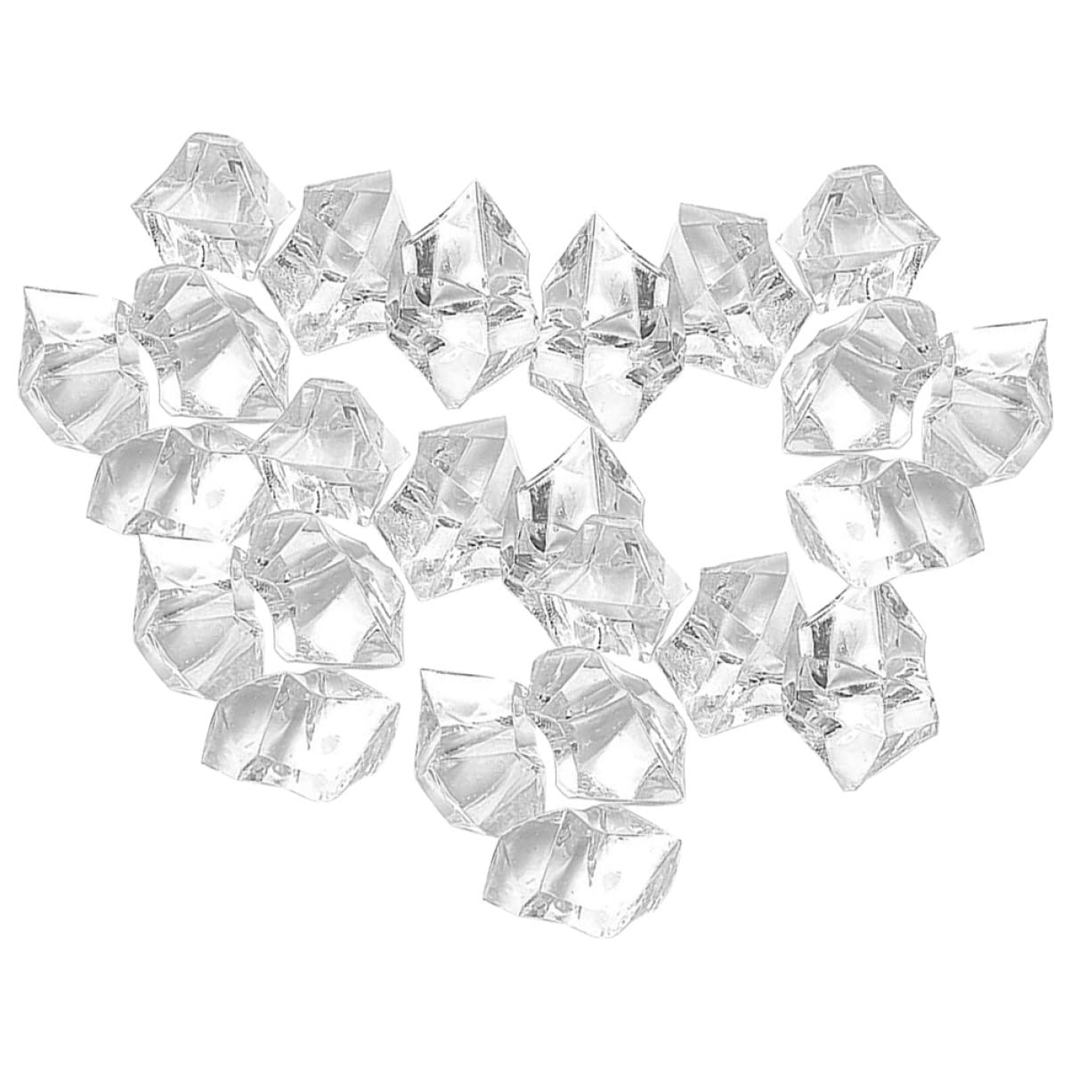 ERINGOGO 1Set Artificial Stone Decorations Transparent Crystal Gravel for Fish Tank and Potted Plant Landscape Decorative Stones for Home Decor and Craft Projects