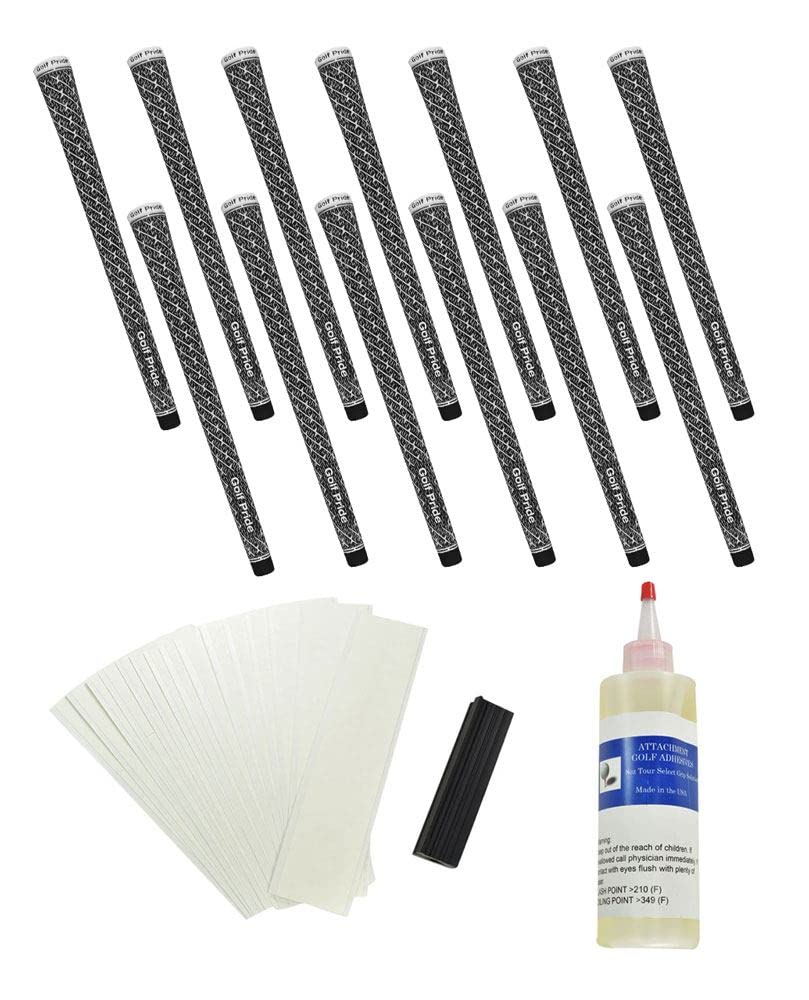 Golf Pride Z-Grip Cord Golf Grips (13pcs + Golf Grip Kit) Black