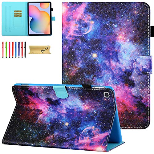 Galaxy Tab S6 Lite Case 10.4" SM-P610 Case, Dteck for Samsung S6 Lite Case, Slim Flip Leather Case with Wake/Sleep Smart Cover for Samsung Tab S6 Lite 10.4" 2020, Purple Galaxy
