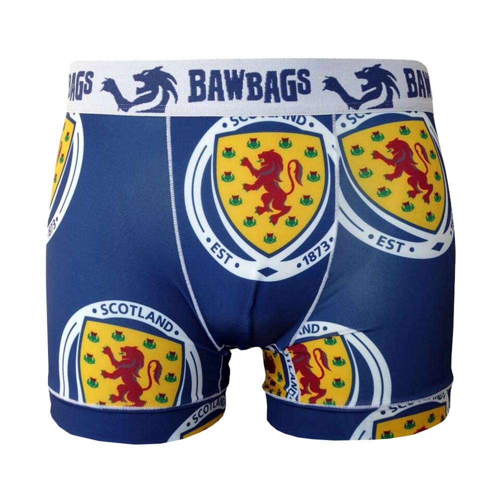 BawbagsCool De Sacs Scotland National Team Technical Mens Underwear Boxer Shorts Trunks - Perfect Football Gift For Him