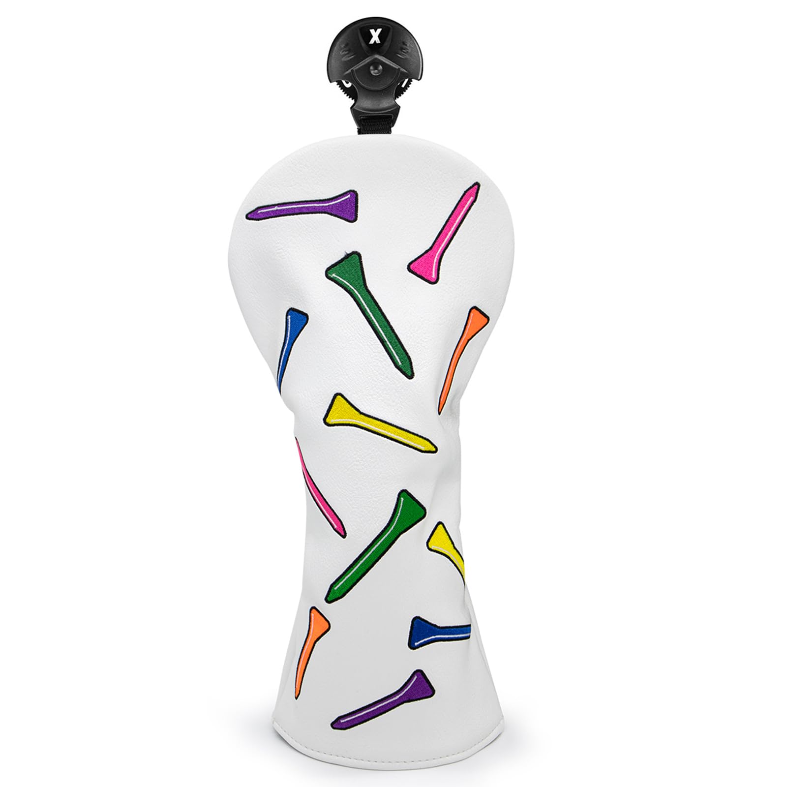 Golf Club Covers Colorful Tee Driver Cover Fairway Wood Headcover Hybrid Cover Leather 3 Wood Headcovers Mallet Putter Headcover Blade Putter Cover