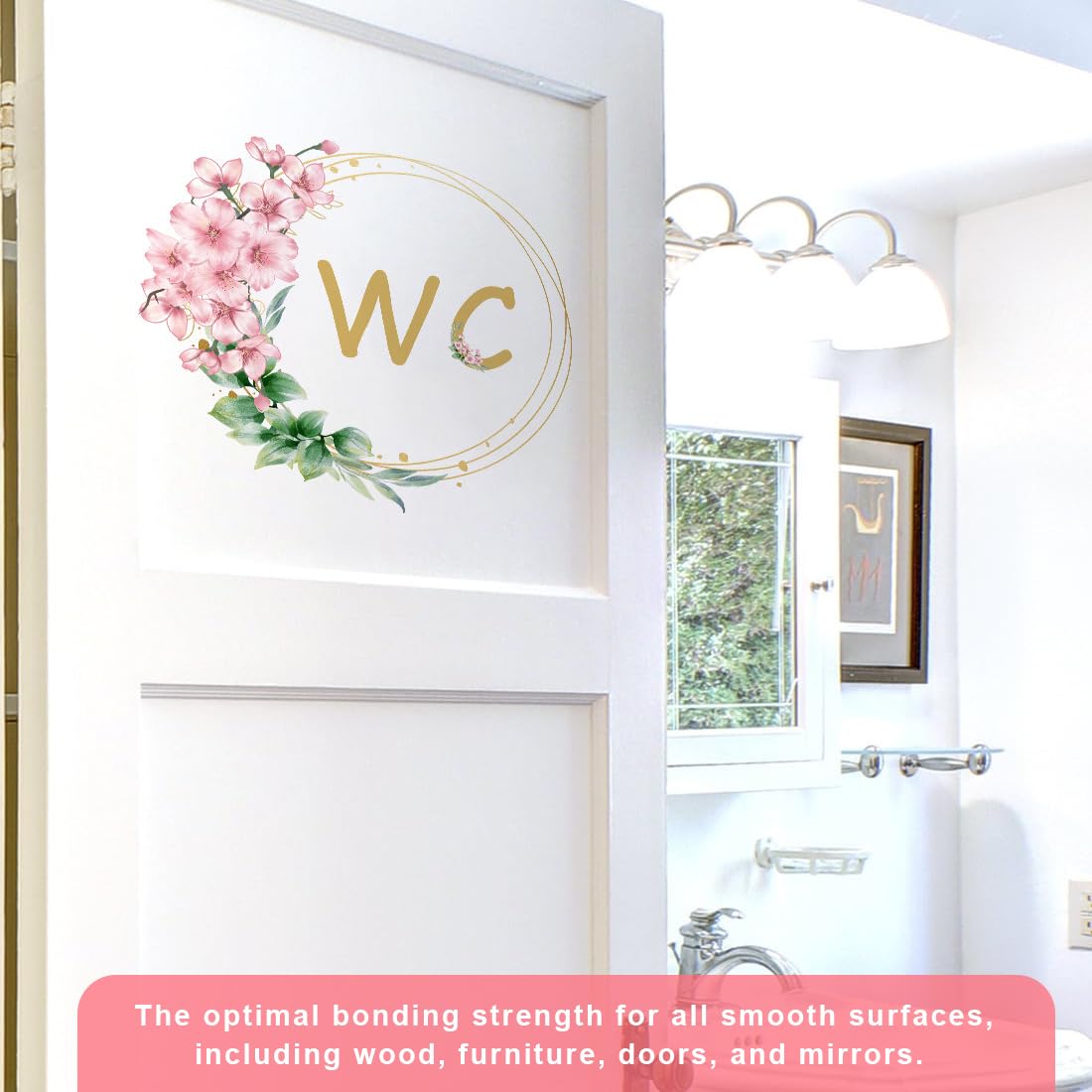 Grandora Adesivo Mural Con Orchidea Per Porta Bagno – 20x21 Cm, Rimovibile E Made In Germany - 2
