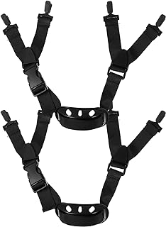 Scicalife Hard Hat Accessories 2pcs Universal Chin Straps Safety Hard Hat Chin Straps Multi Point Adjustment Soft Chin Cup for Hard Hats Women Men Uses Baseball Chin Strap