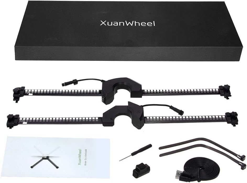 XuanWheel LED Programmable Colorful Bicycle Halloween Decor App DIY Going To Bike Light Bike Wheel Light, Good Gift for Children or Friends