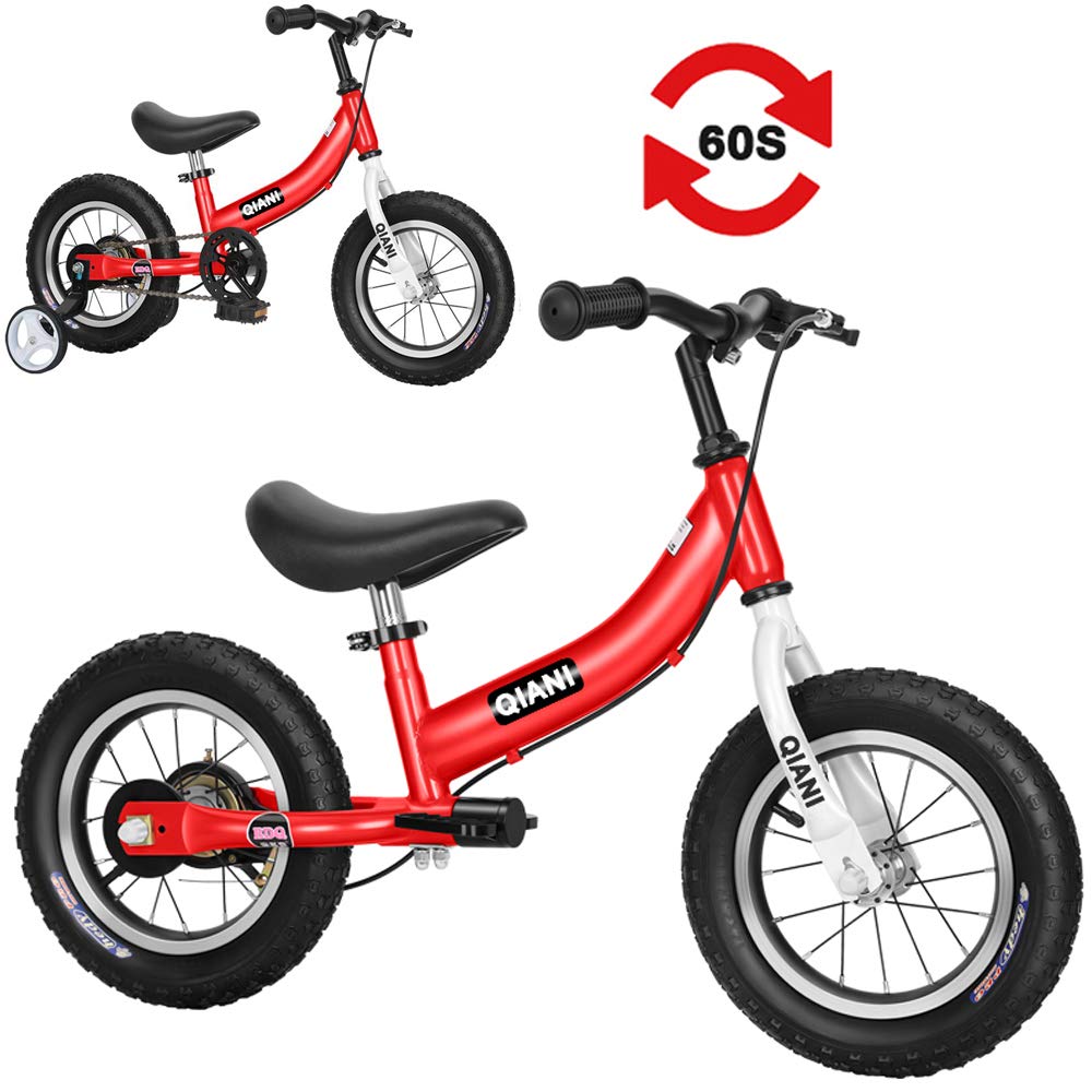 Qiani Balance Bike 2 in 1 for Toddlers 