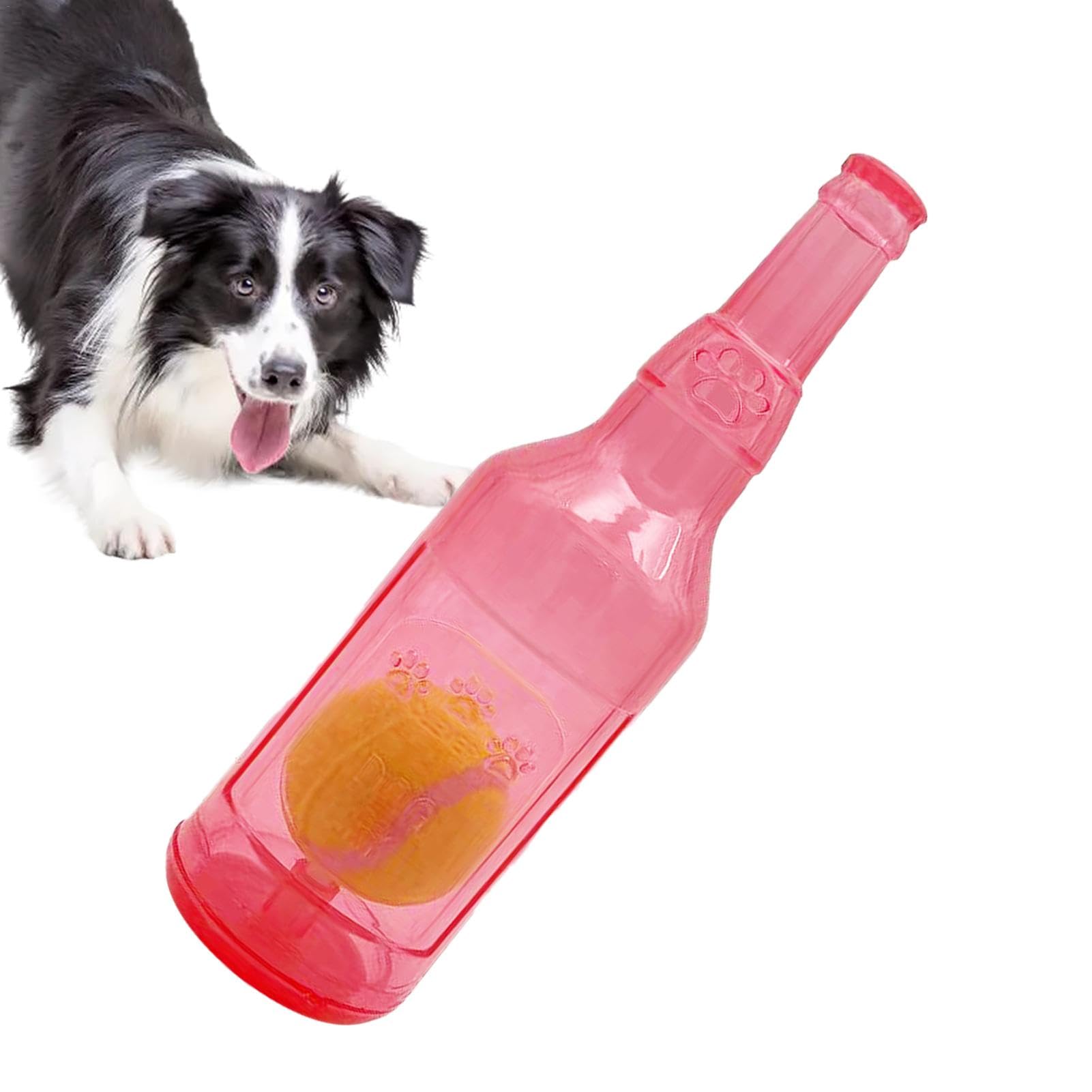 Firulab Zentric Crunchnplay Bottle Toy, Zentric Dog Toy Bottle Cruncher, Funny Zentric Bottle Toys for Dogs, Interactive Dog Chew Toy with Tennis Ball in it