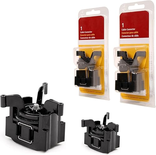 Conector de cable para divisor de cable de bajo voltaje, paquete de 4 conectores de terminales de iluminación de paisaje al aire libre 8150-9801-04