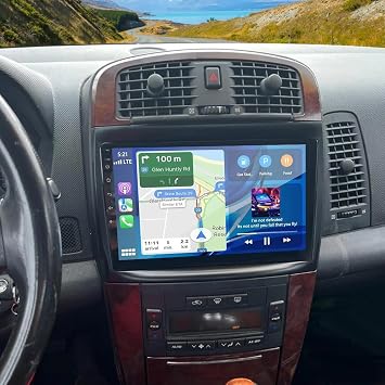 10" Car Stereo Upgrade Radio for Cadillac CTS 2003-2007,Cadillac SRX 2005 with Wireless Carplay Android Auto,2G+64G Head Unit IPS HD Touch Screen GPS WiFi Bluetooth FM DSP SWC Backup Camera