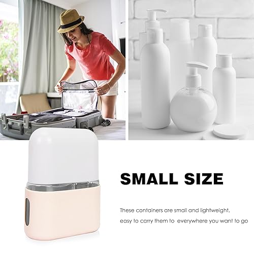 Miniatura 9 de Songaa Botellas de viaje para artículos de tocador, botellas de tamaño de viaje, recipientes de champú y acondicionador para artículos de tocador,