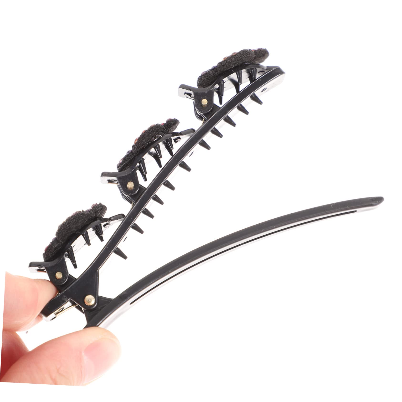 Abaodam 4er-set Haarspangen Für Frauen Geflochtene Strass-clips Haarspangen Für Mädchen Modisches Accessoire 7 Stück X 4