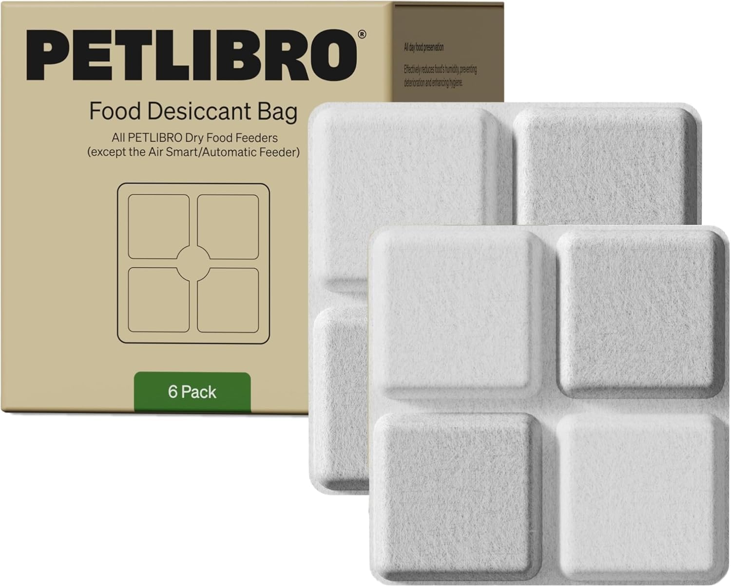 PETLIBRO Pet Food Desiccant Bag, 12 Packs Desiccant Bags for Cat Dog Feeder — image 1
