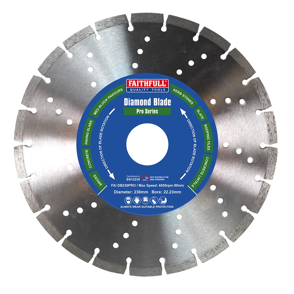 Faithfull Ra3023022 Professional Diamond Blade 230 X 22Mm
