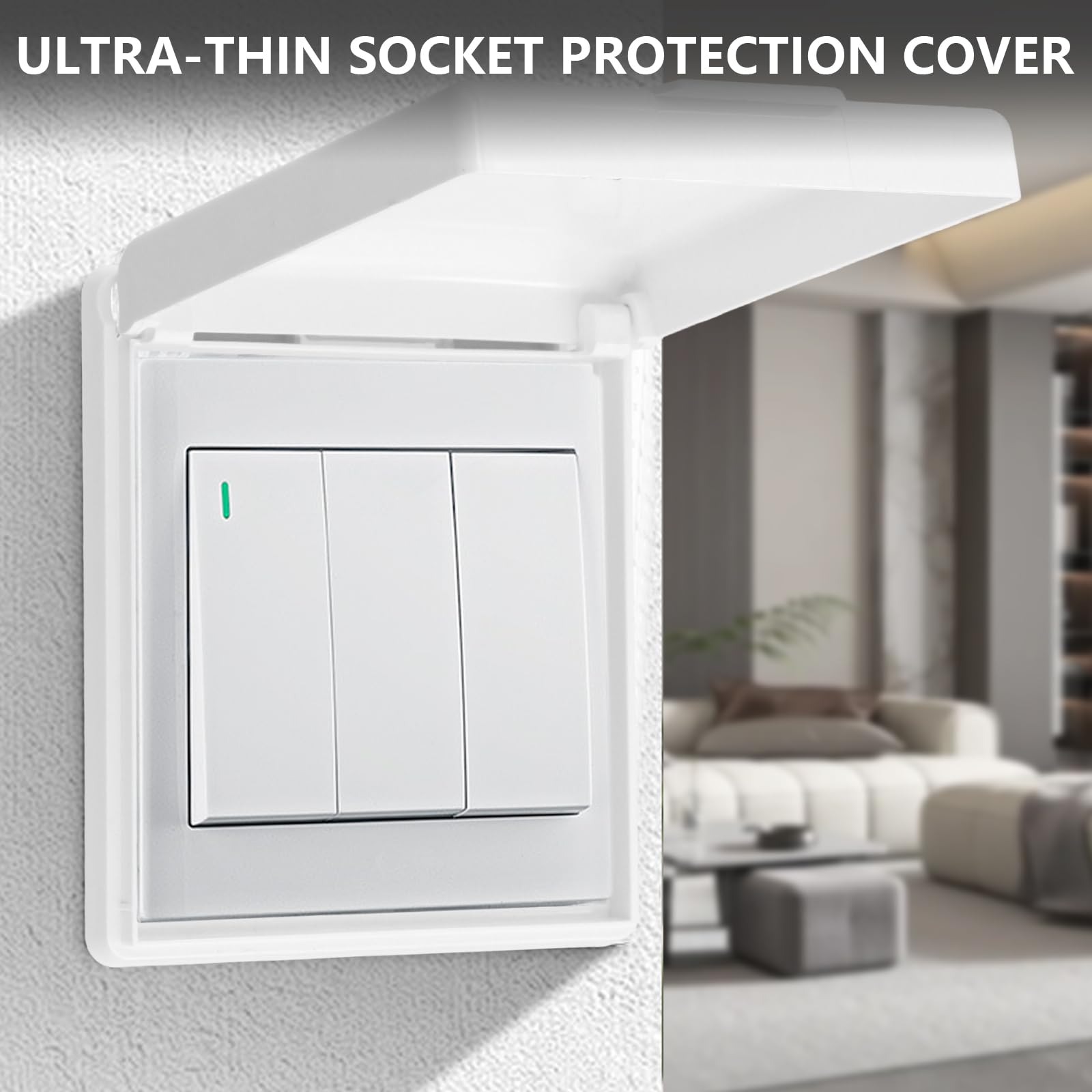 4x Steckdosenabdeckung Selbstklebend - Wasserdicht Für Bad, Küche & Außenbereich