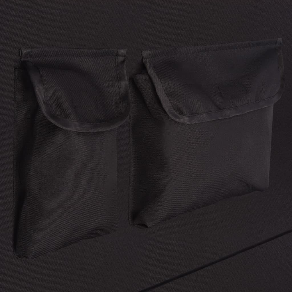 Coprisedile posteriore per animali domestici, in poliestere Oxford rivestito, 148 x 142 cm, nero, con cerniera, impermeabile, antimacchia, cinghie regolabili, tasche per auto e viaggi