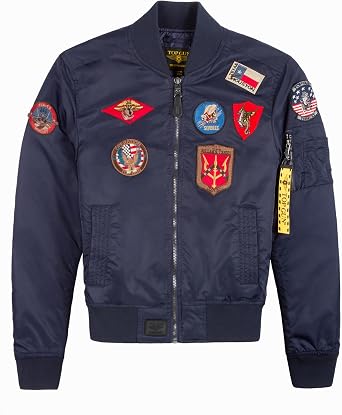 TOP GUN Official Miss MA-1 Bomber Jacket with Patches
