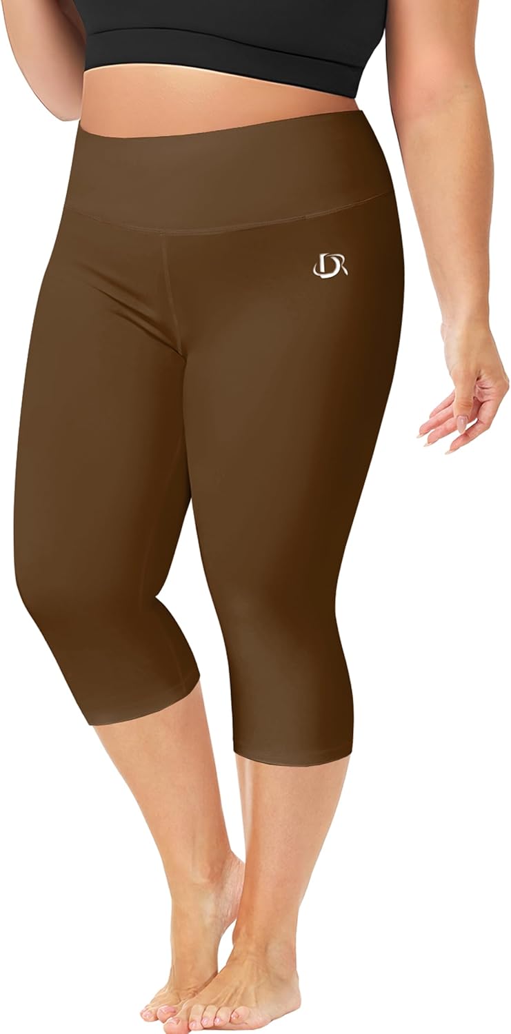 Deerose Swim Pants for Women Swim Capris High Waisted Sun Protection UPF 50+ Long Swimming Leggings Shorts