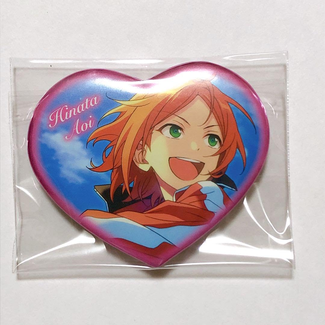 Amazon | あんスタ 2wink 葵ひなた ハート缶バッジ | バッジ | おもちゃ