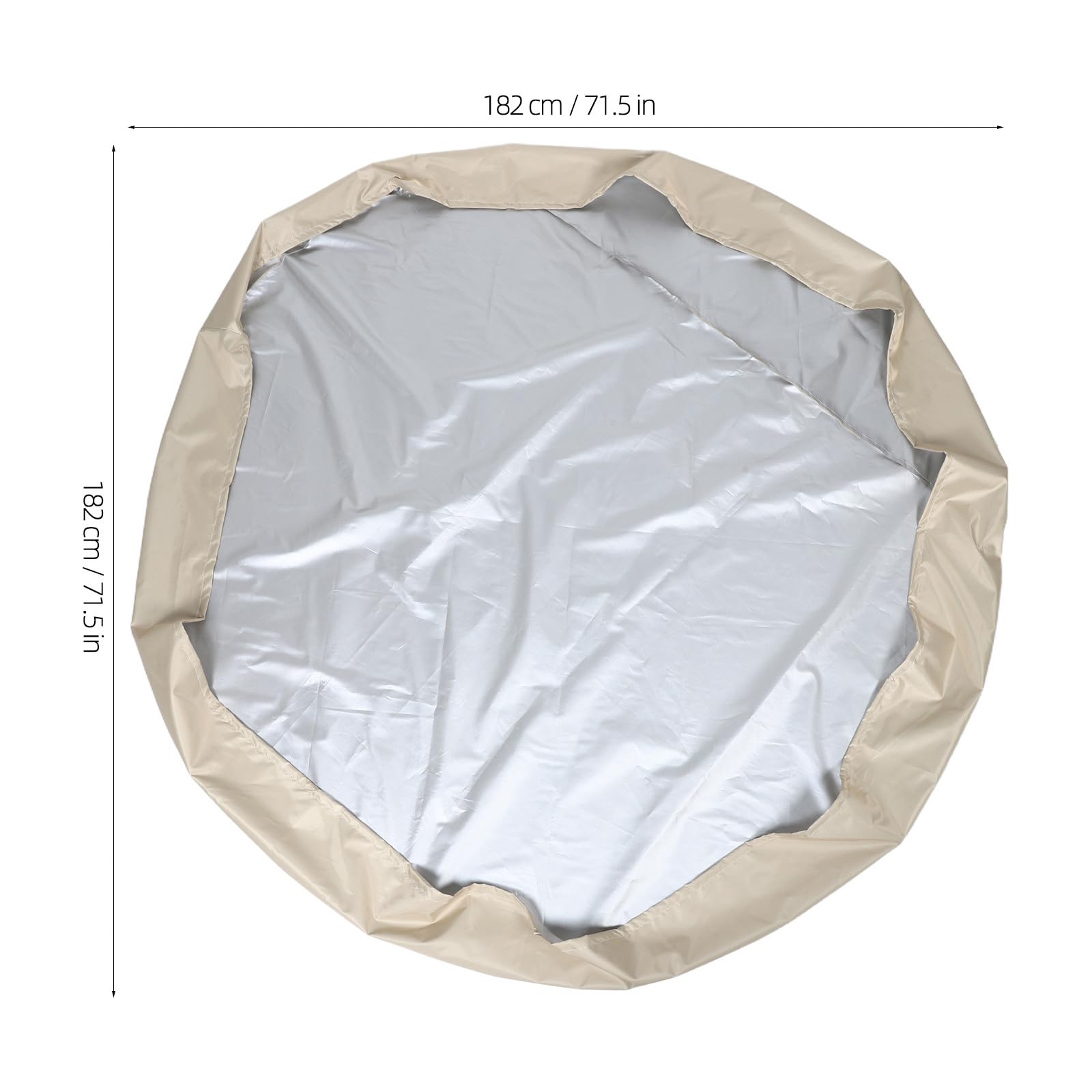 Zerodeko Cubierta Redonda para, Tapa Impermeable de Tela Oxford para