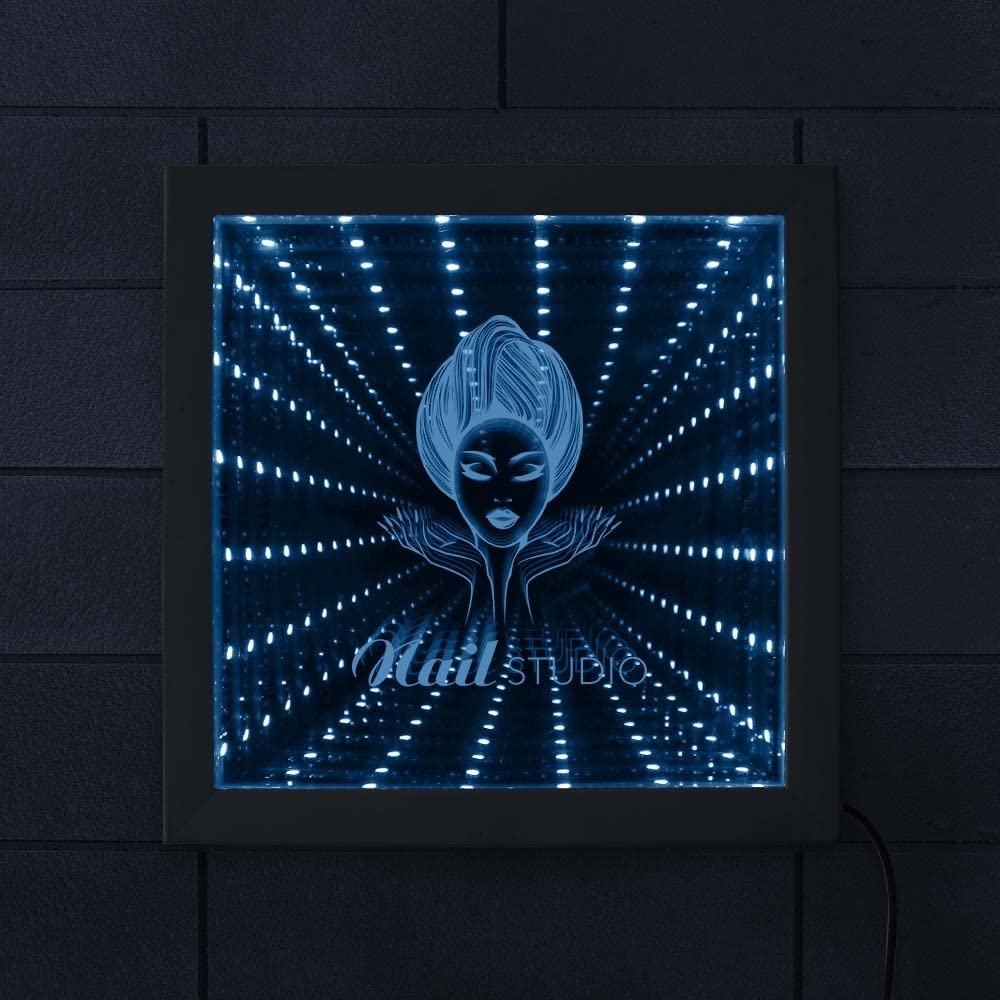 Mirror Lámpara De Túnel Infinity Espejo Túnel De Iluminación De La Lámpara Led De La Fiesta Sensorial Decoración Led Sensor Luz Infinity Tunnel Lámpara De Noche 3d Visual Illusion Light Para Fiesta (