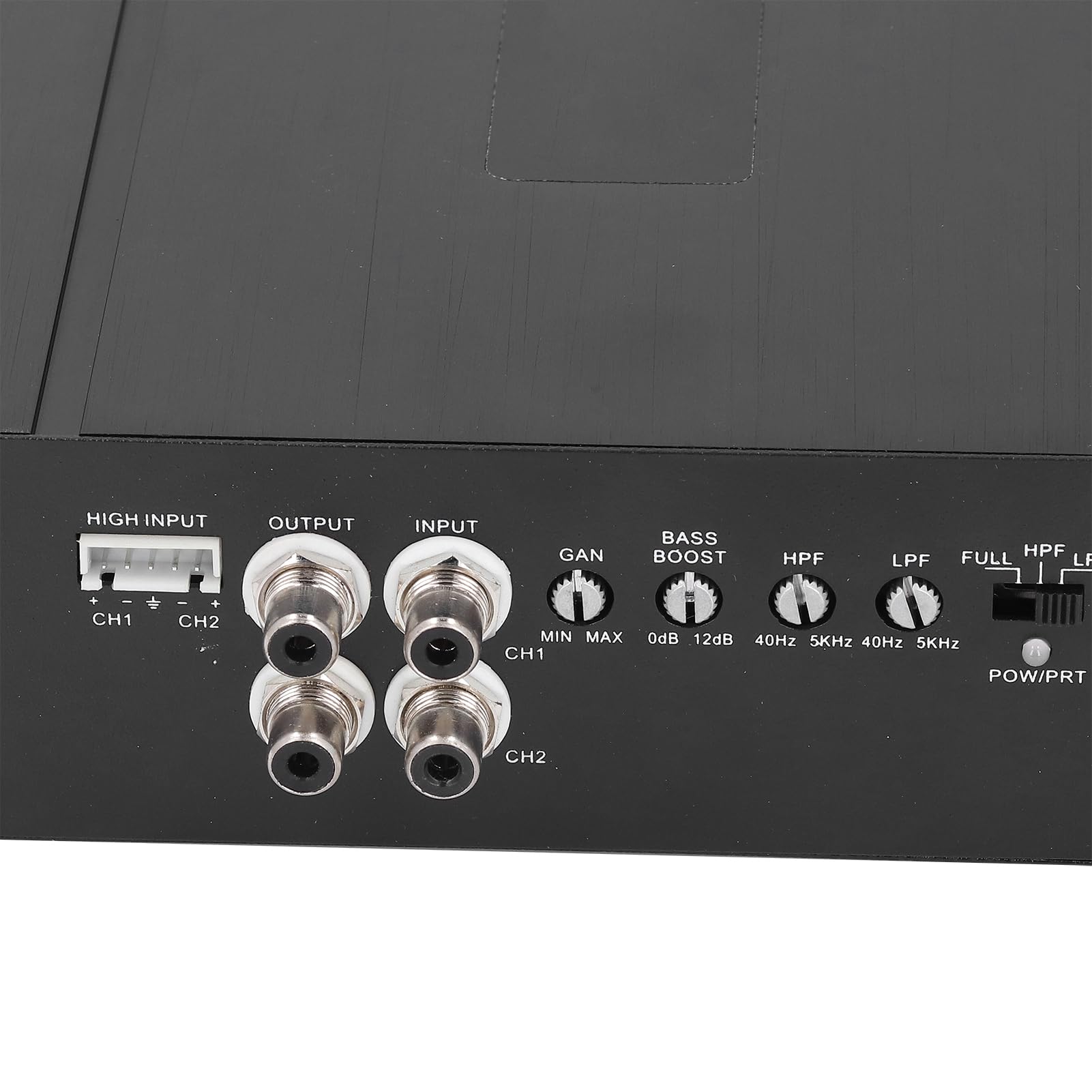 Amplificador de Coche de 2 Canales, de Sonido Boost para Vehículos, Camiones, Barcos, UTV, Motocicletas con Amplificador de Graves de Alta Potencia, Ideal para Subwoofers