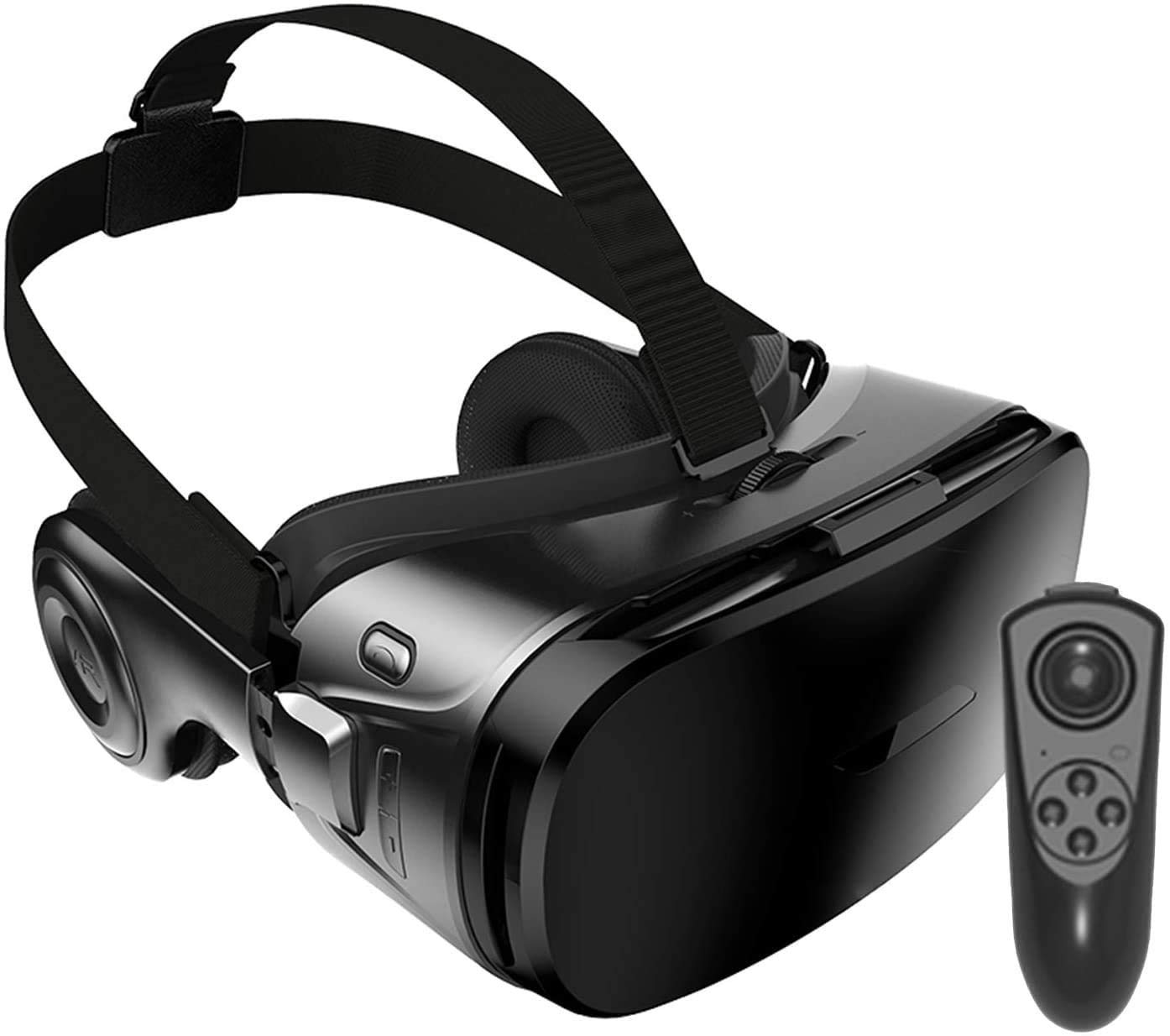 VR Auricular Compatible con iOS y Teléfono Android - Gafas de Realidad virtuales universales - Nuevo y Suave y cómodo 3D VR Gafas | Azul | con protección de los Ojos