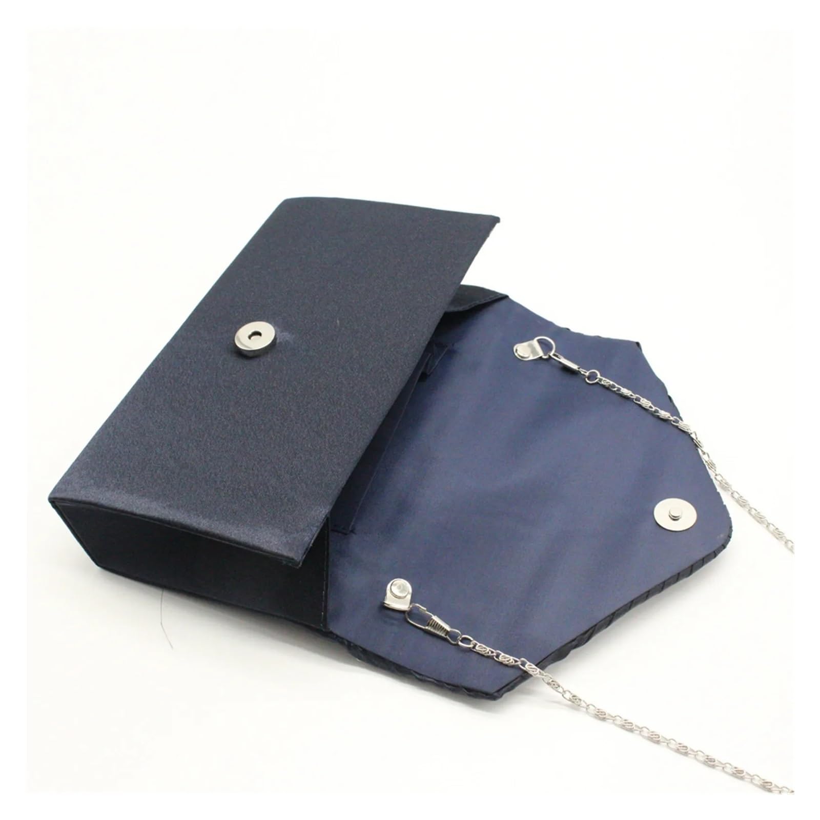Pochette da sera Pochette eleganti da donna, in raso, con strass, catena sottile, for feste, banchetti, abiti, borse sera abbinate Per gli appuntamenti