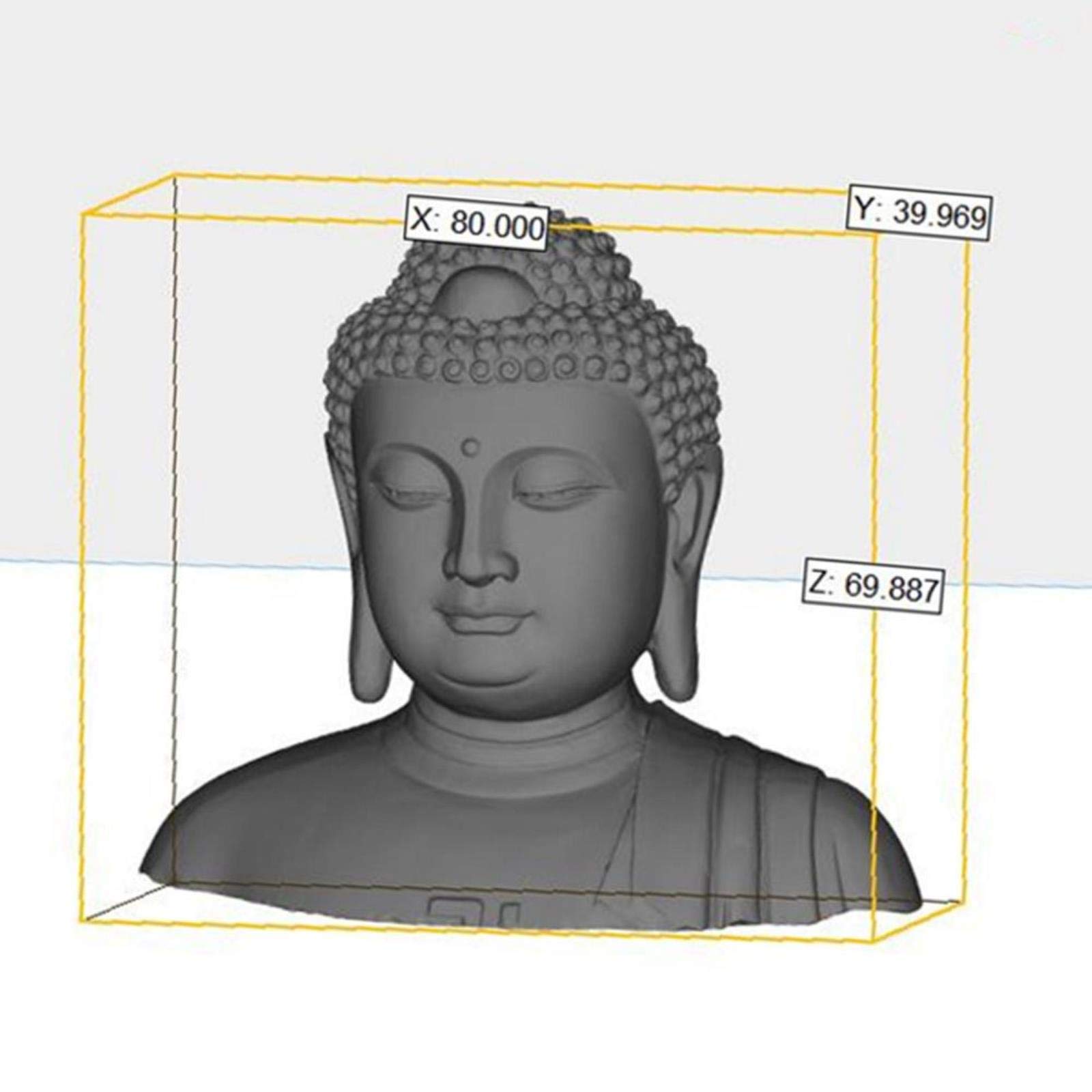 CUICUI Buddha Head Design Candle Mold Decorating Candle Silicone Molds Resin Crafts Mould Plaster Concrete Statue Silicone Moulds