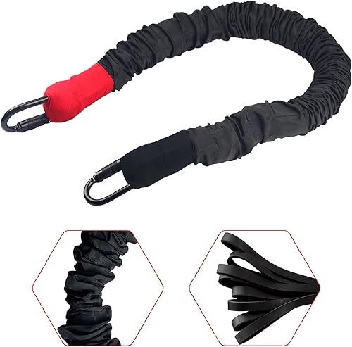 PRIOR FITNESS Bandas de resistencia de cuerda de yoga para ejercicio en casa, gimnasio, suspensión disponible para pesos de 80-200 libras...