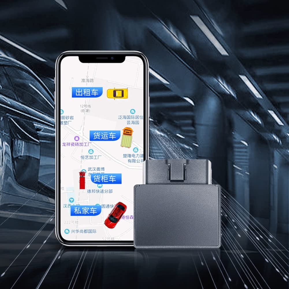 APP Gratuita Collega e Usa Monitoraggio Vocale Allarme Vibrazione Velocità Eccessiva Mini 4G OBD GPS Tracker per Auto Monitoraggio in Tempo Reale(B)