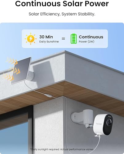 Reolink 2K 5MP Telecamera Wi-Fi da Esterno Senza Fili Batteria Argus 3 Pro - 4