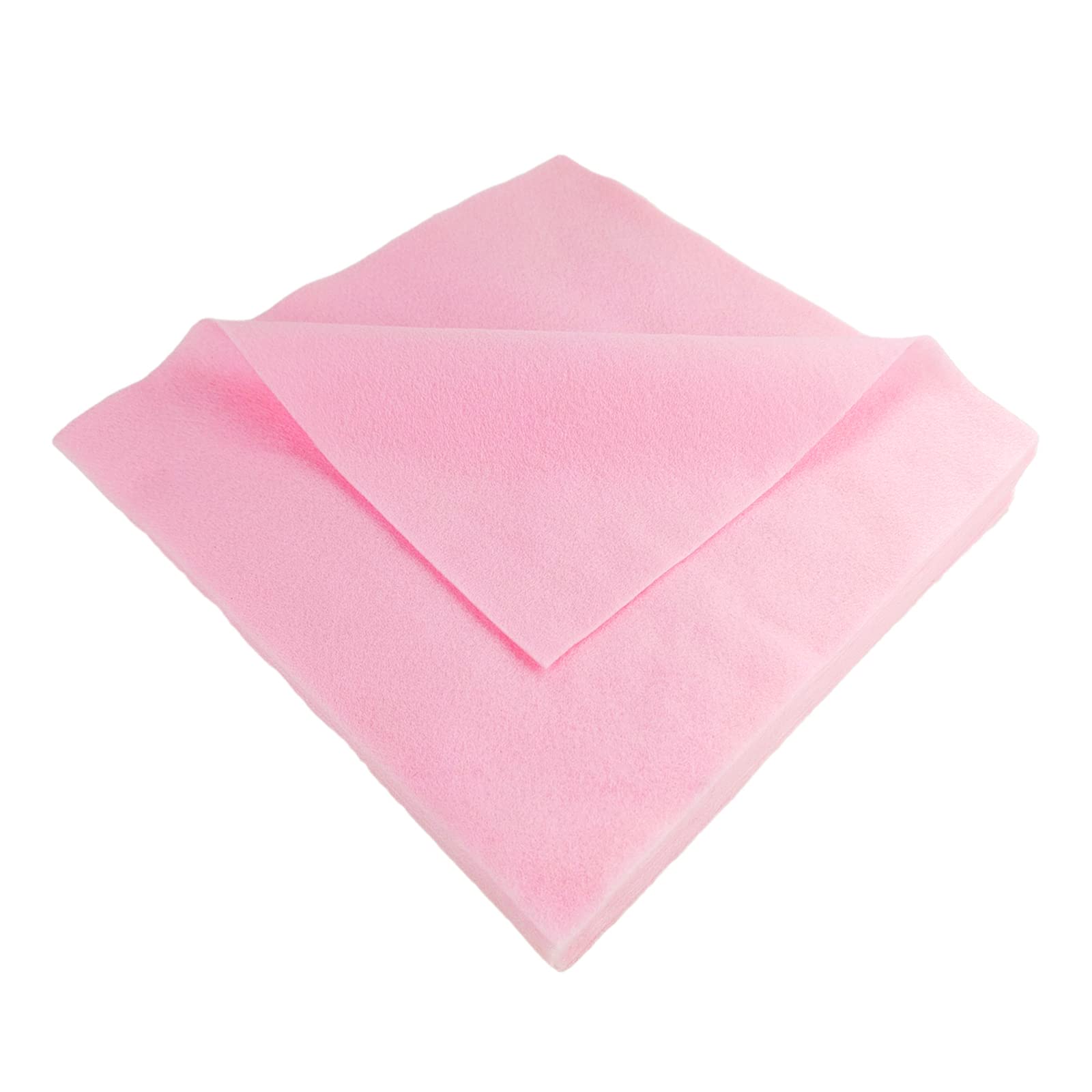 Jtnohx Soft Pale Pink Felt Sheets, Flexible Felt Fabric for Handwork, 1.4mm 30x30cm Craft Fabric for DIY Craft and Sewing Projects