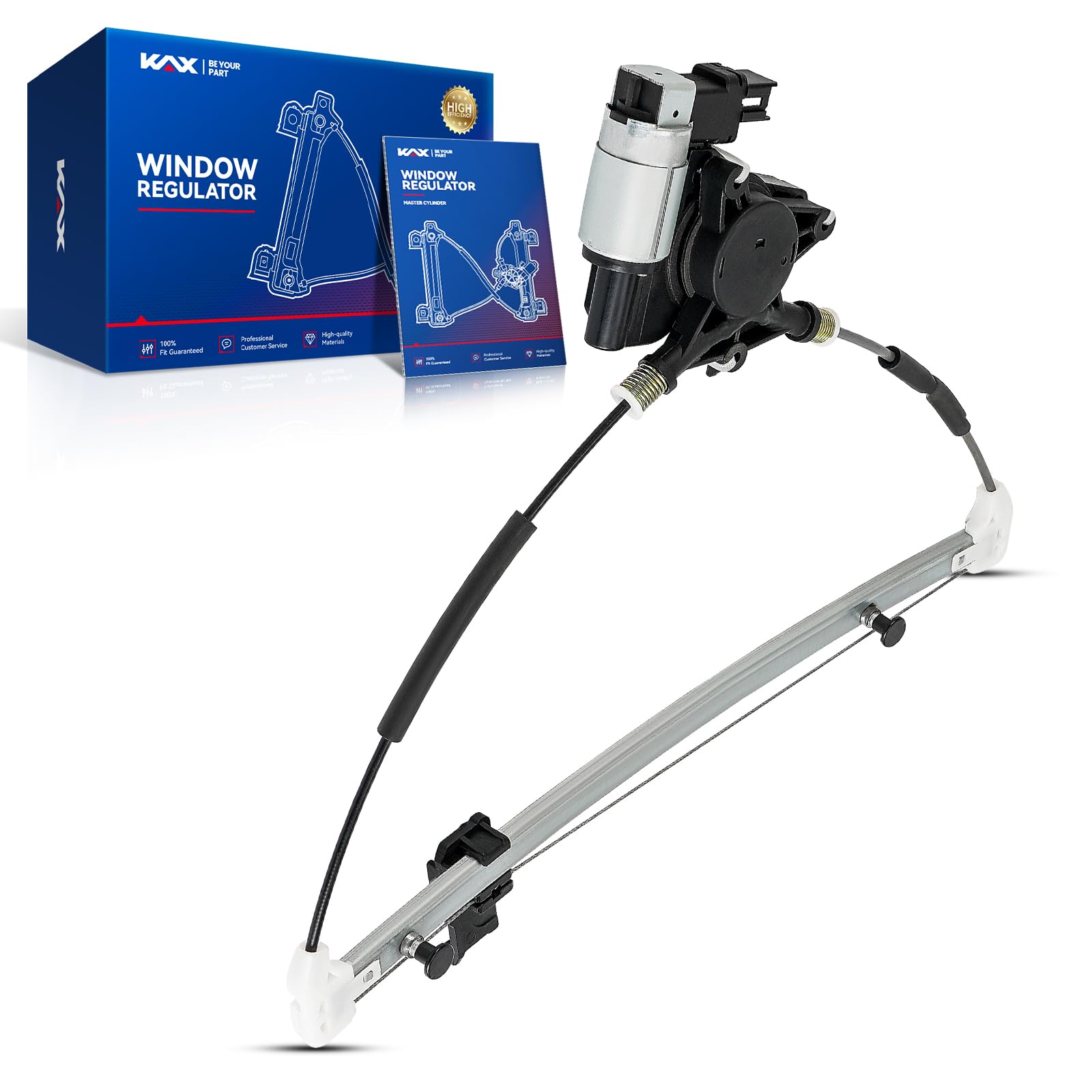 KAX Rear Right Power Window Regulator w/Motor Fit for 3 2004-2009
