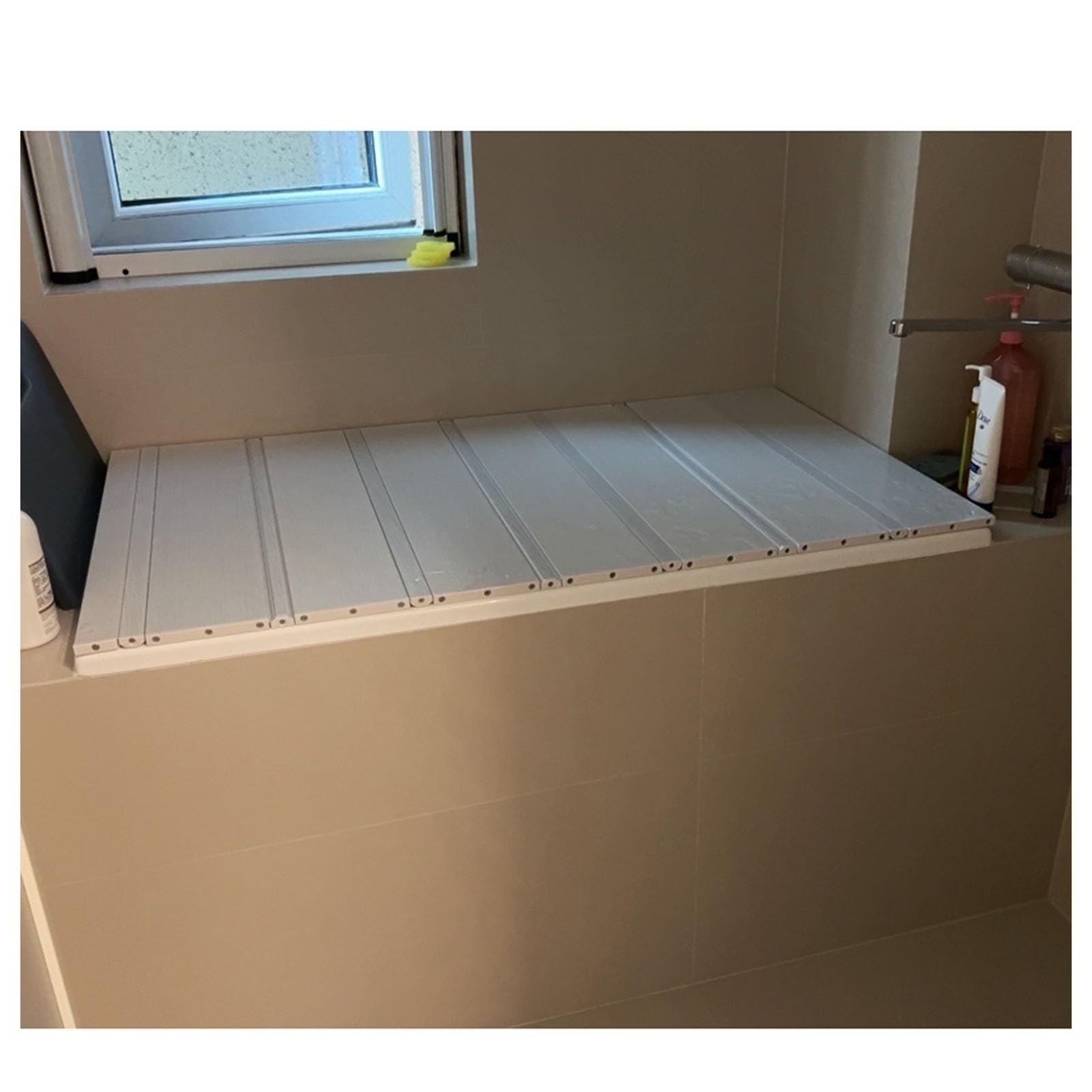 Funda plegable a prueba de polvo para bañera con estante de PVC de 1,2 cm