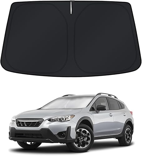 KUST Parasol para parabrisas para Subaru Crosstrek 2024, accesorios para ventana, protector de visera plegable, bloquea los rayos UV, mantiene tu