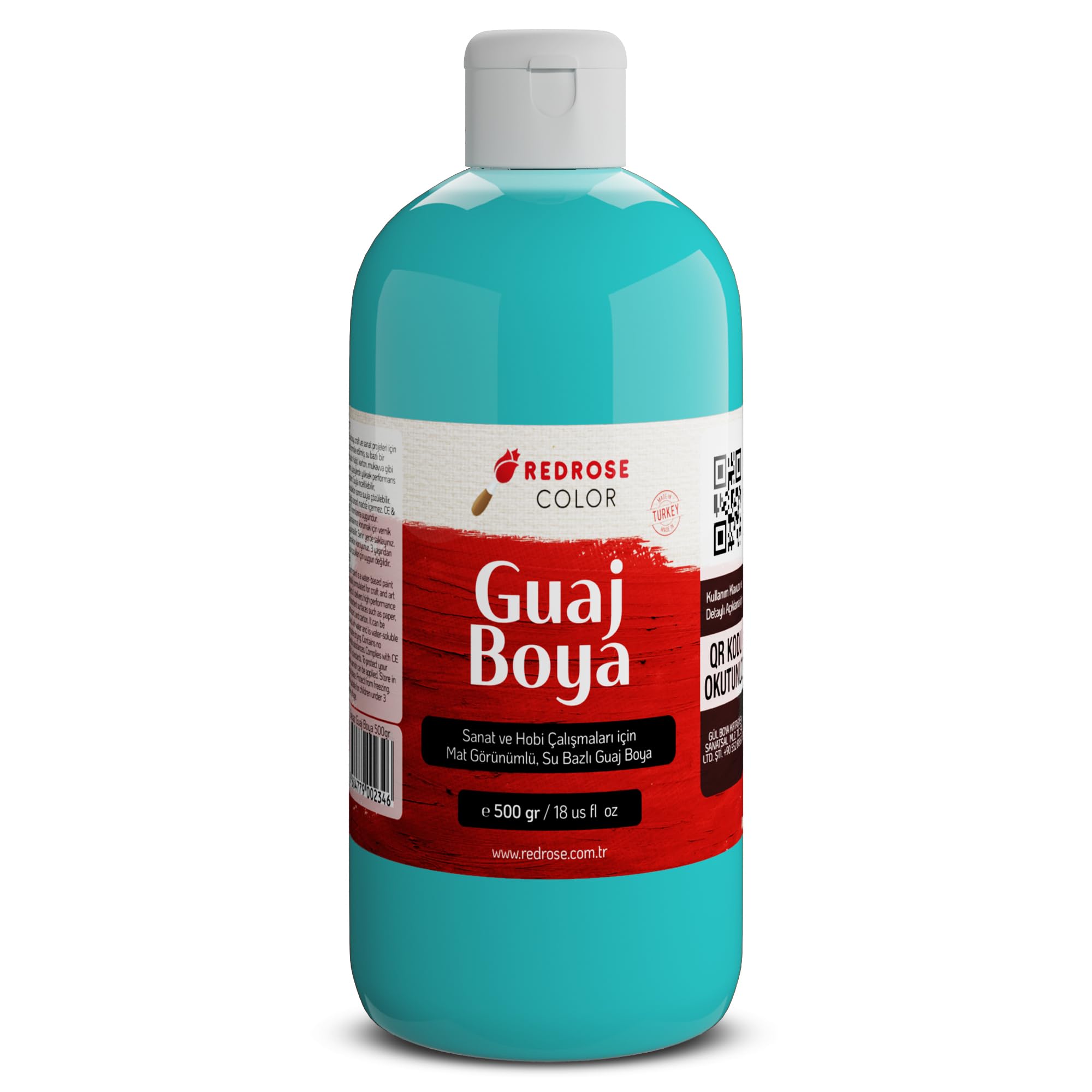 Red Rose Turkuaz Guaj Boya 500 gr
