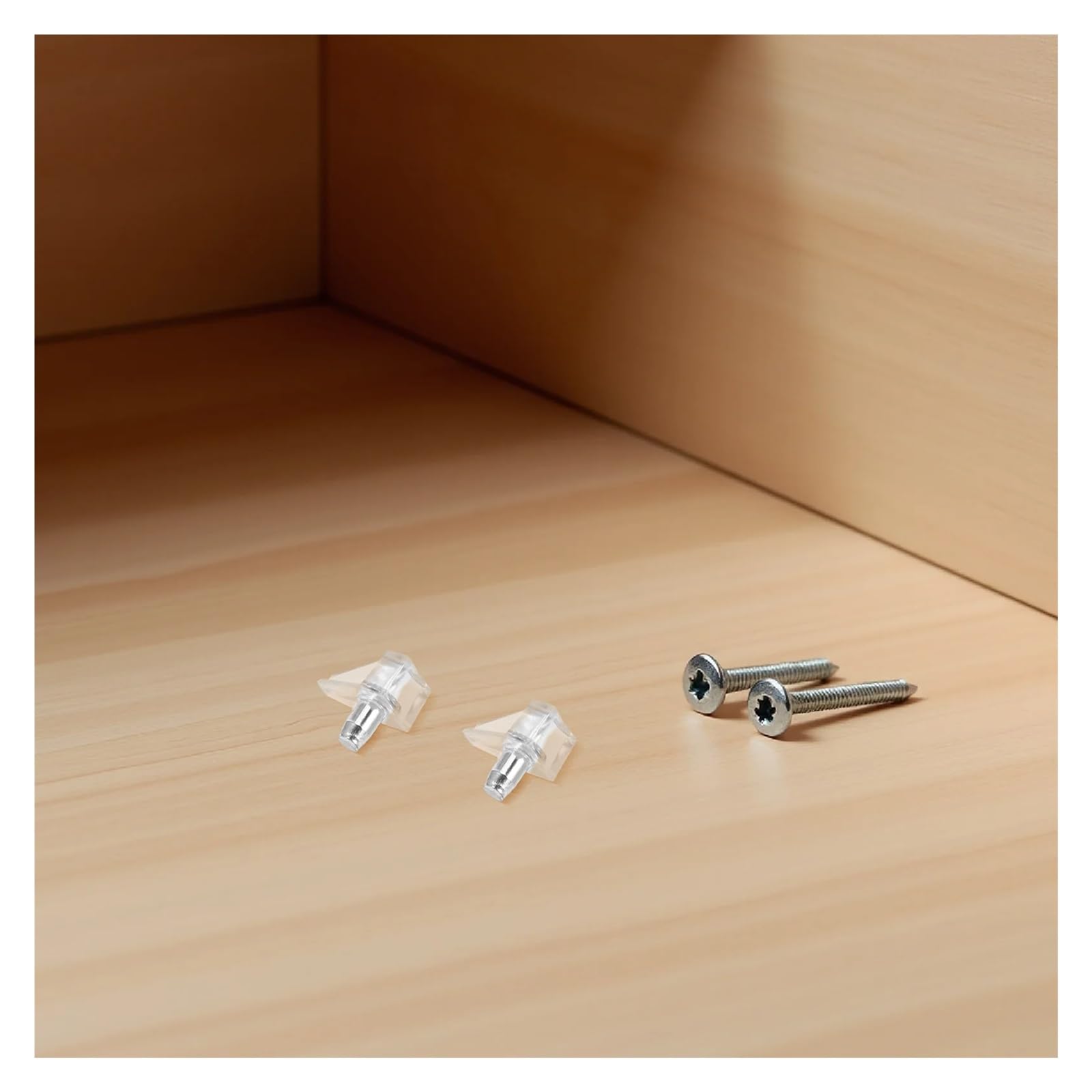 200 Uds pasadores de soporte estante plástico transparente clavijas gabinete 5Mm for armarios resistentes estantes madera y vidrio