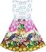 Sunny Fashion HV57 Girls Dress Chinese Peacock Peony Flower Circle Pattern Size 12