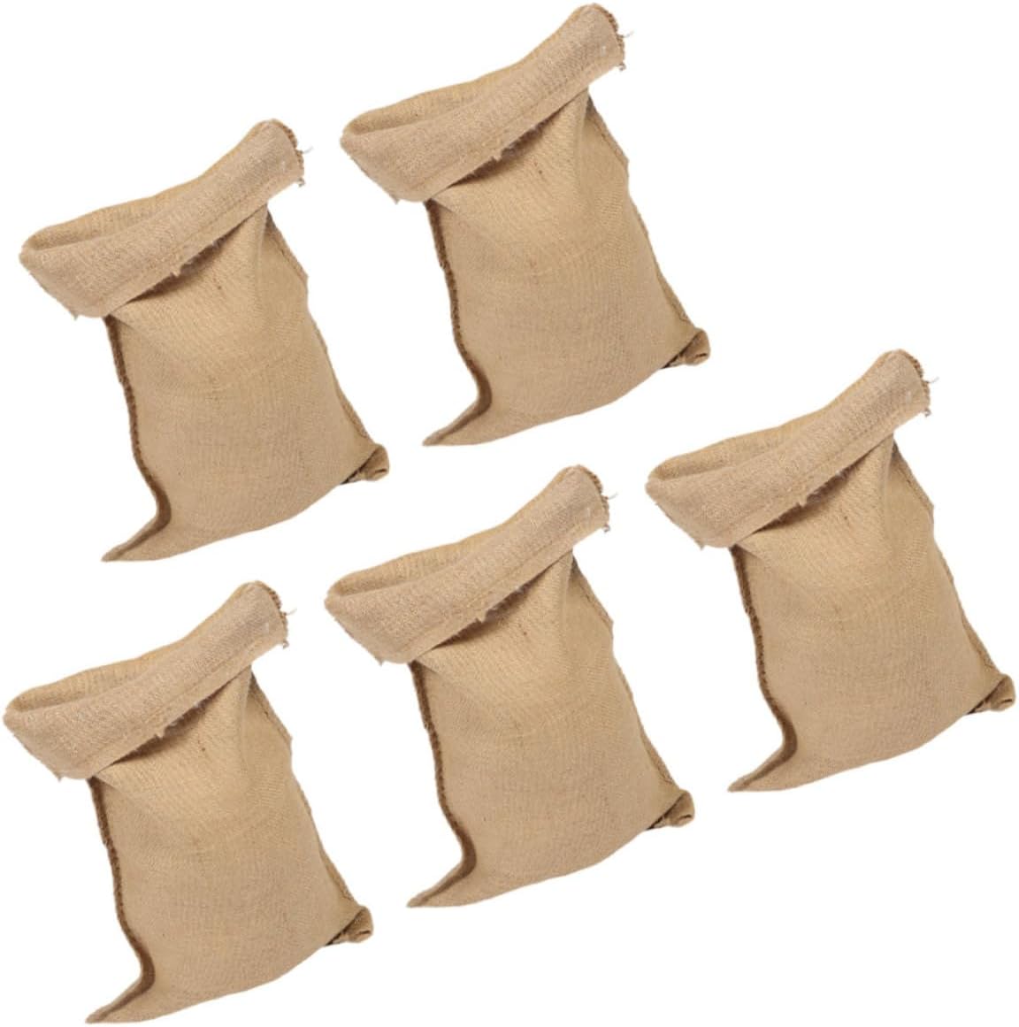 Pcs Empty Burlap Sacks for Storage Flood Control Sandbags Reusable No Leak Thick Weave for Gardening