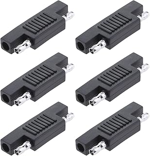 DKARDU 6PCS SAE to SAE Polarity Reverse Adapter Quick Disconnect SAE Male to Male Connectors SAE Cable Plug for Solar Panel, Automotive