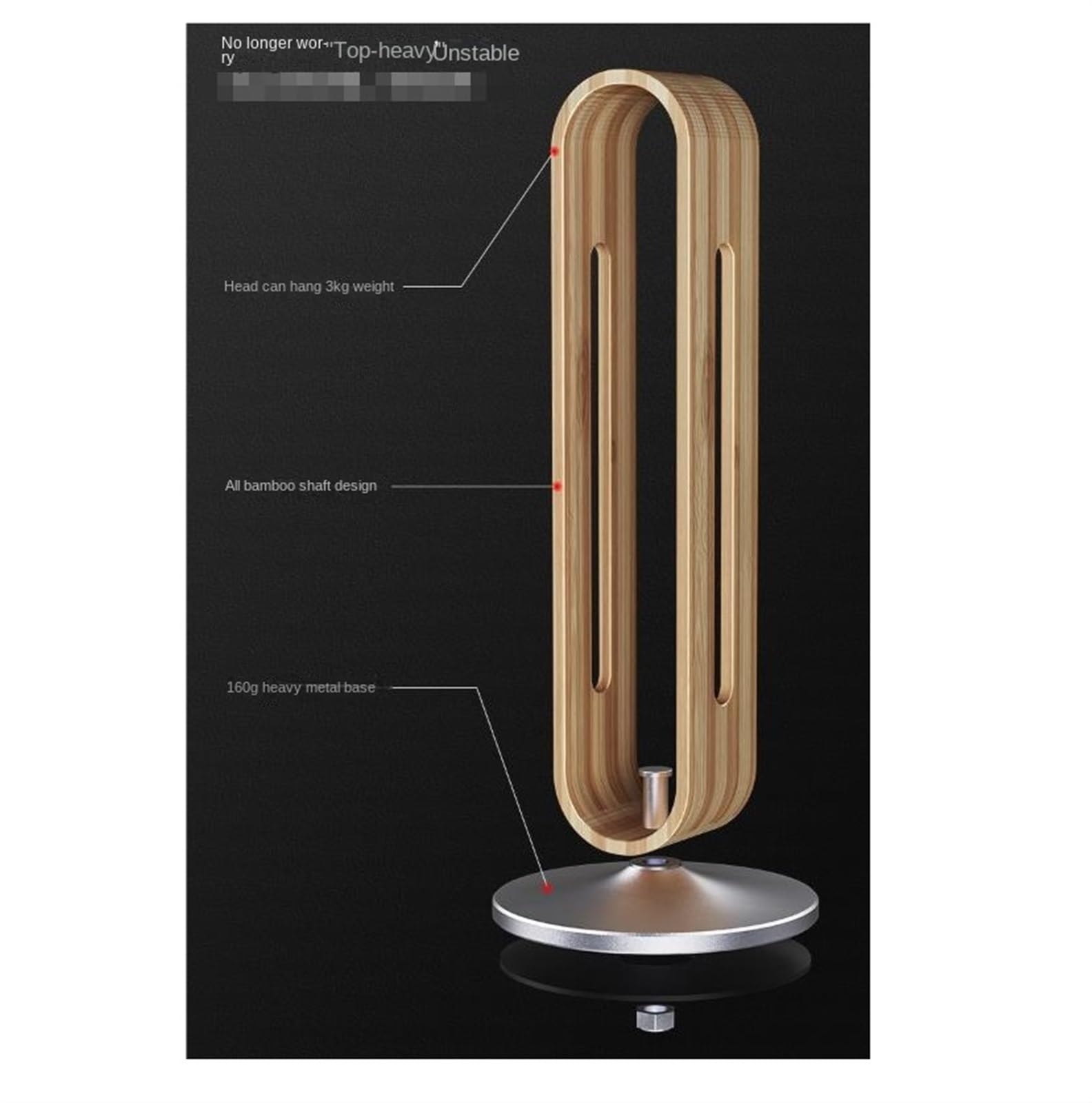 Colgador de Auriculares for Juegos Madera y Aluminio(G)