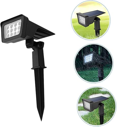 Miniatura 6 de Angoily Luz solar de césped Luz de estaca de jardín Lámpara de césped solar Lámpara de proyección solar Lámpara de proyección solar Lámpara de punto