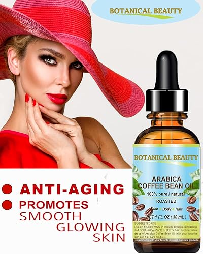 Miniatura 3 de Aceite de grano de café.100% puro con increíble aroma de café para cara, cuerpo, manos, pies, uñas, cabello y labios. Reductor de arrugas,